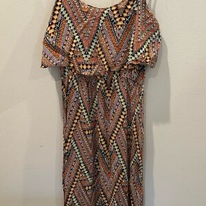 Ladies Long summer spaghetti strap dress